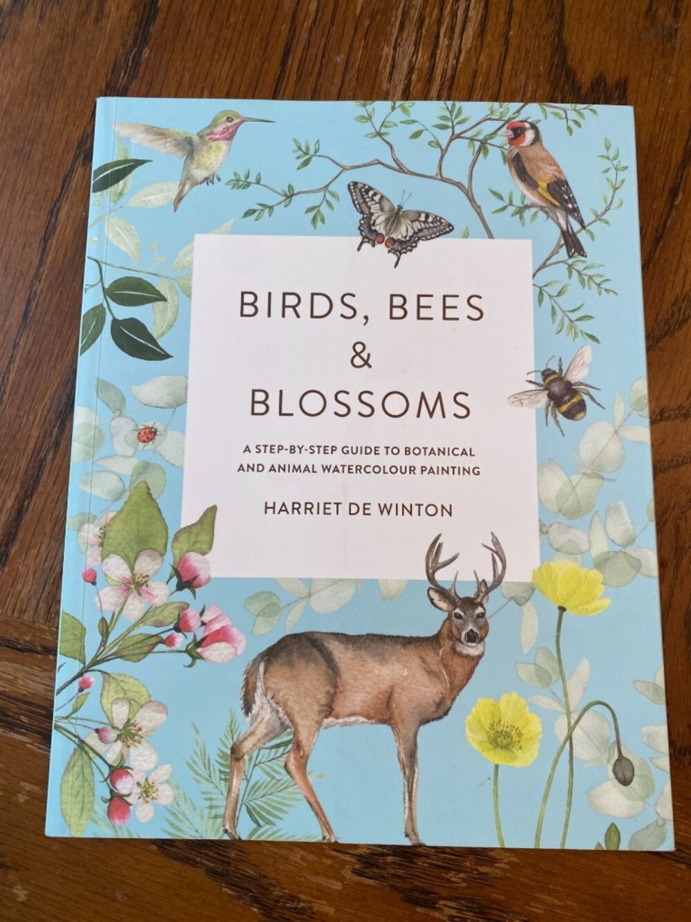 Birds, Bees & Blossoms - by Harriet de Winton (Paperback) Watercolor Book